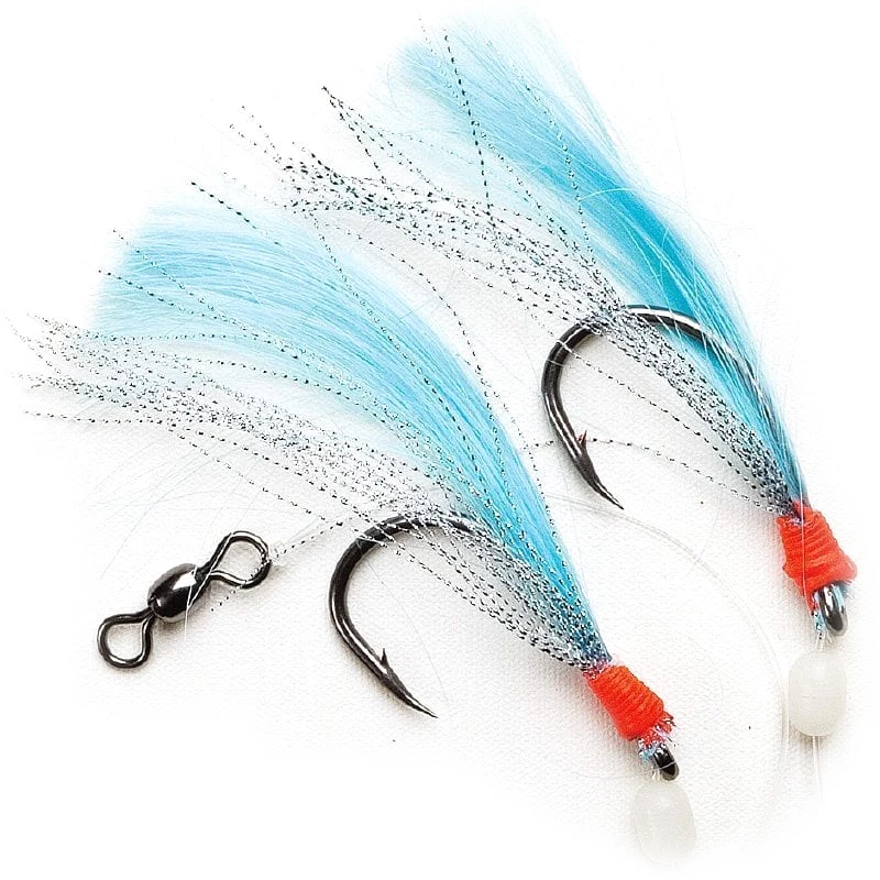 Fladen Big Water Flashing 2 Krokar 8/0, Blå 3 Fladen Big Water Flashing 2 Krokar 8/0, Blå