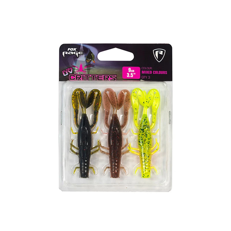 Fox Rage Critter Mixed Colour Pack 3kpl 3 Fox Rage Critter Mixed Colour Pack 3kpl